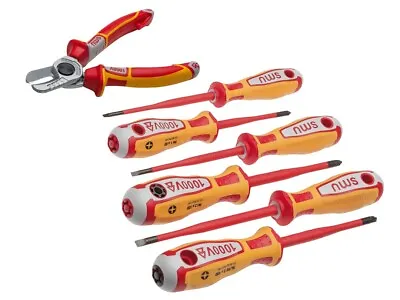 Nws Vde Plier & 7pcs Slimline 3k Screwdriver Set (nws-s7-8) • £73.44