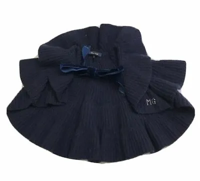Miss Grant Girls Sweater - Blue Ruffle Bow Wrap Cardigan Size 2 2T Orig.$69  • $16.12