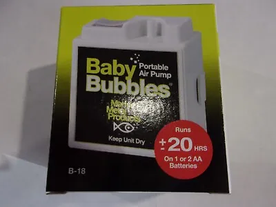 Marine Metal Baby Bubbles Portable Air Pump B-18 Aerator NIP • $6.99