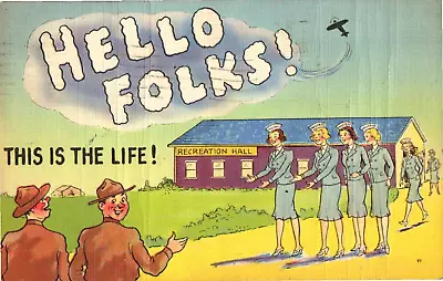 Postcard Humorous 1941 Army Life Posted • $4.50