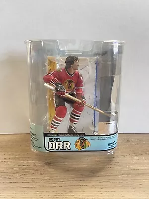 Mcfarlane NHL Bobby Orr Chicago Blackhawks Red Jersey Legends Series 5 Figure • $47.20