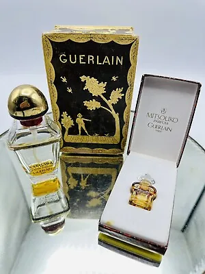 Vintage Lot Of Guerlain Samsara And Mitsouko Bottles One Sample With Boxes • $40