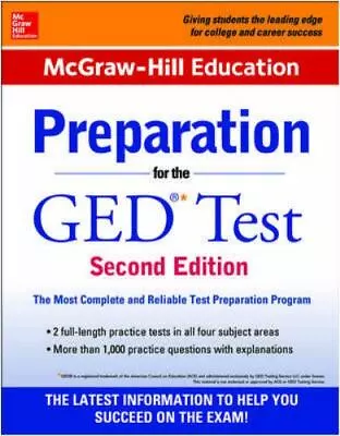 McGraw-Hill Education Preparation For The GED Test 2nd Edition • $4.82