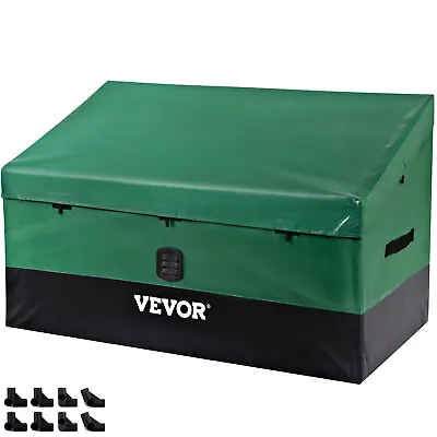 VEVOR 378 Litre Outdoor Storage Box Waterproof Garden Patio Deck Storage Chest • £34.79