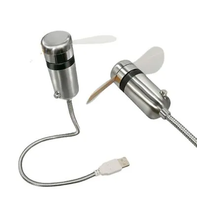 $18.68 • Buy Adjustable Flexible LED Light LED Clock Mini Fan USB Fan Real Time