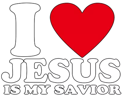 I LOVE JESUS IS MY SAVIOR HEAT TRANSFER SELF IRON ON Personalize T SHIRT LOT • $9.99