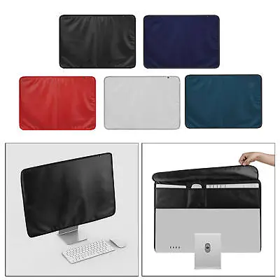 Monitor Dust Cover PU Leather LED LCD HD Case Protector For IMac 24'' PC TV • £16.96