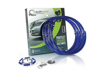 $59.95 • Buy 4 Blue AlloyGator Car Truck Wheel Protector | Original Profile | Rims 13  - 21 