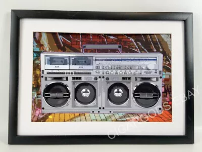 Sharp GF777 Boombox Poster 17  X 11  Vintage 80's Ghetto Blaster NO FRAME • $11.24