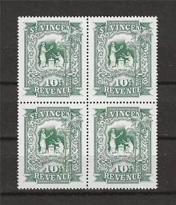 St Vincent 1950th Peace And Justice Postal Revenue Perf 14.5 Block 4 MNH • $1.99