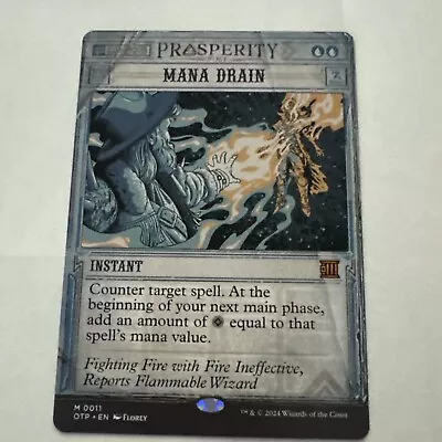 MTG Mana Drain X1 NM From Outlaws Of Thunder Junction • $24.50