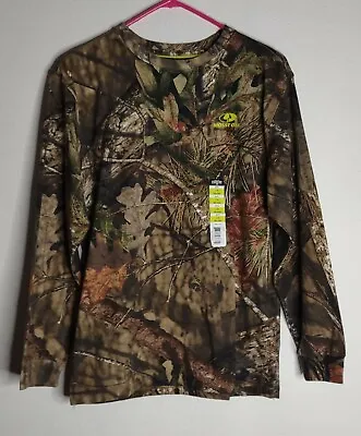 MOSSY OAK Shirt Boy's XXL 18 Camo Break-Up Country Long Sleeve Hunting Outdoor • $8.99