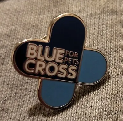 Blue Cross For Pets Charity 125 Years Commemorative Pin Badge Lapel Badge • £3.50