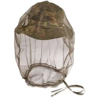 German Military Full Head Mosquito Net Insect Bug Protection Jungle Mesh Cover • $11.99