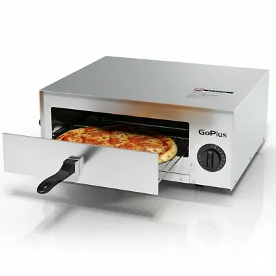 Commercial Kitchen Countertop Pizza Oven Electric Stainless Steel Pan Timer Home • $78.97