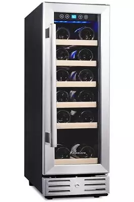 12'' 2.2 Cu.Ft 18 Bottle Built-In Wine Cooler With Stainless Steel Kalamera  • $379.95