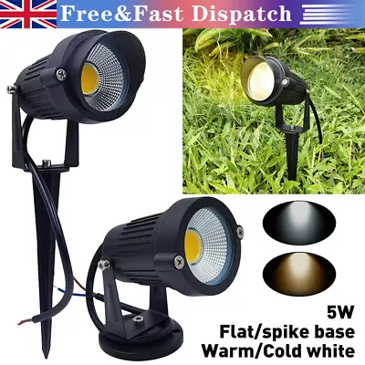 5W LED Mains Garden Spike Lights Outdoor Yard  Waterproof Ground Spotlight • £9.55
