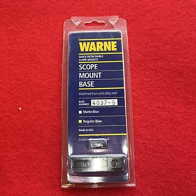 Warne 4037-5 Scope Base Front Browning Colt Mauser And More • $7.50