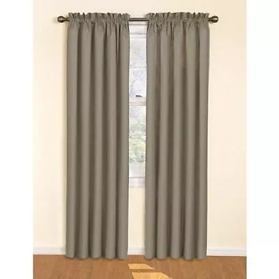 Eclipse Samara Blackout Energy-Efficient Curtain - 42  X 54  - Gray • $18.95