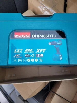 £132 • Buy New Sealed Makita Dhp458rtj 18v 2 X 5.0ah Li-ion Lxt Cordless Combi Drill