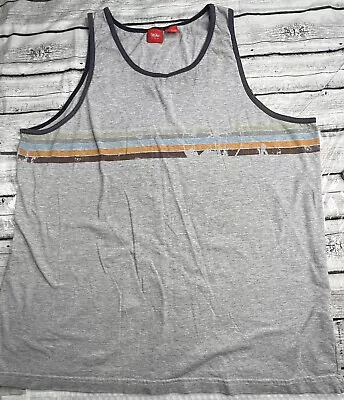 Vintage XL Mossimo Gray Tank Top T-Shirt 90's Original Red Tag Rare Palm Trees • $12.60