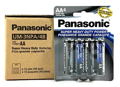 12x Panasonic AA 1.5V Batteries Heavy Duty Power Carbon Zinc Double A - Exp 2027 • $6.99