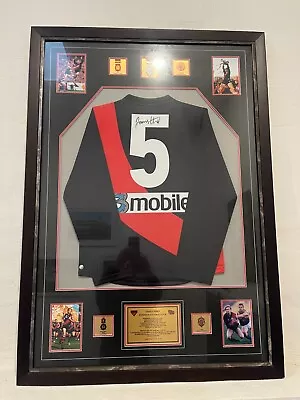 James Hird Essendon Jumper Hand Signed Framed Vintage AFL Limited Edition • $950