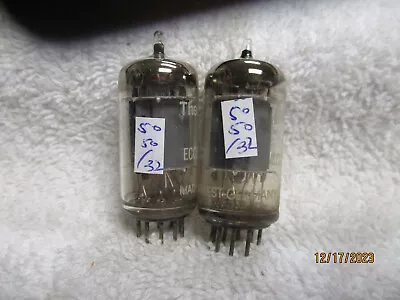 2  Telefunken Fisher 12AX7  Smooth   Plate  Tested  Mcintosh Or Marantz #2 • $149.99