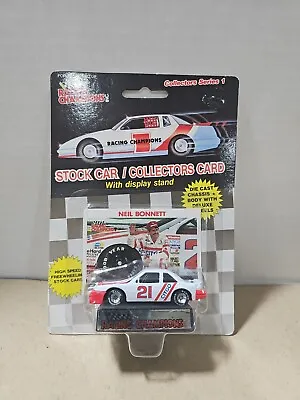 Racing Champions 1989 Neil Bonnett #21 Motorcraft  NASCAR 1:64 Plastic Tires • $3.99