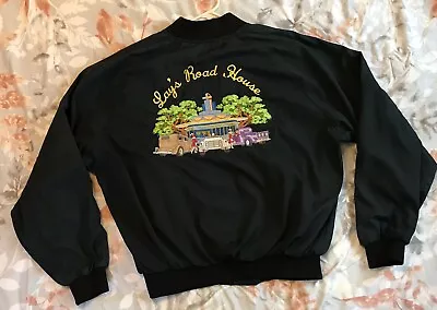 VINTAGE Custom Embroidered Hot Rod/Lay’s Roadhouse/Drive-in  USA Made Jacket XL • $125