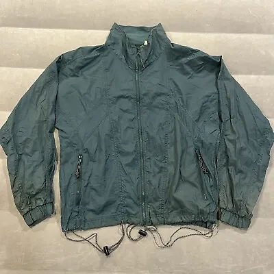 Vintage McGregor Windbreaker Men L Green Jacket Zipper Pockets • $14.97