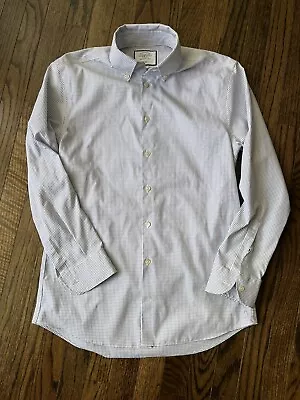 Charles Tyrwhitt Mens Long Sleeve Extra Slim Fit Non Iron Dress Shirt Sz 15.5/33 • $18.99