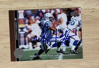 1996 Upper Deck #103 Marshall Faulk Autograph  Colts • $14.99