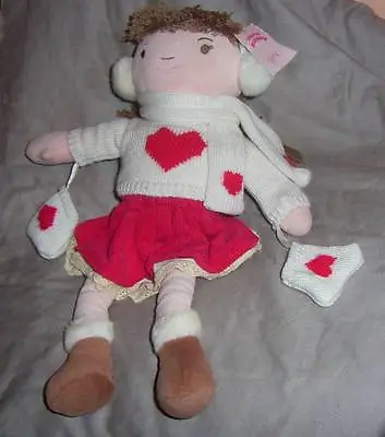 Laura Ashley Girls  Holly The Winter Doll Cloth Doll With Tag  (#b52-37) • $12.22