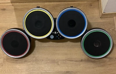 $58 • Buy Xbox 360 Rock Band Bundle Wireless Drum Set Harmonix XBDMS2