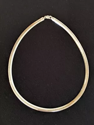 Milor Italy Flat Sterling Silver Necklace 18  • $25