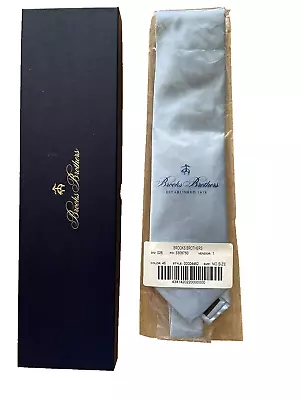 $225 NWT Brooks Brothers Golden Fleece® 7-Fold BLUE 3.6  Satin Silk Necktie USA • $225