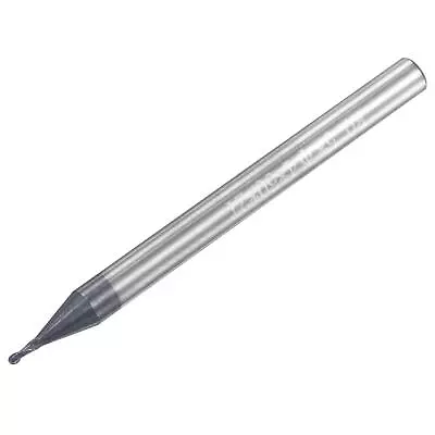 0.5mm Radius 50mm Long HRC45 Carbide AlTiSin Coated 2 Flute Ball Nose End Mill • $27.23