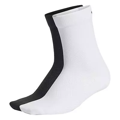 $21.64 • Buy Adidas ORIGINALS UNISEX MESH CREW SOCKS BLACK WHITE 2 PAIRS TREFOIL RETRO NEW OG