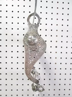 Vintage Sterling Overlay Show Bit Filigree -open Roller • $595