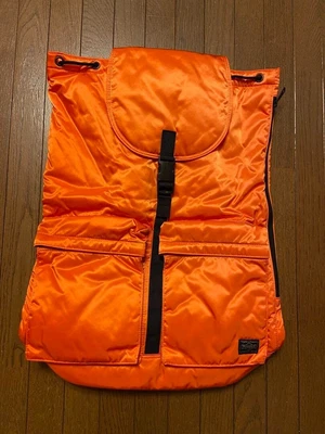 $249.99 • Buy PORTER TANKER Yoshida Bag BIG Back Pack Rare Collar Orange USED From JAPAN