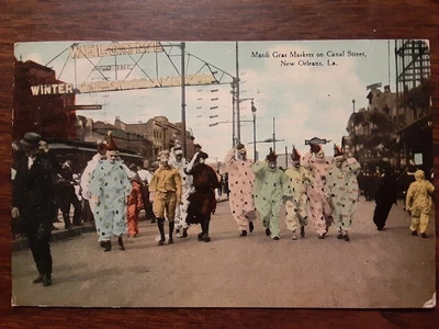 $50 • Buy 1910 New Orleans Mardi Gras Postcard With Coulon V. Kendrick Boxing Reference