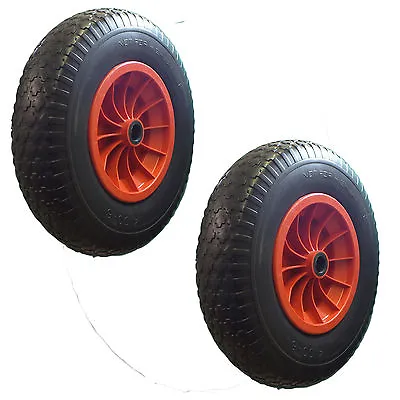 2 X 400mm (16 )  PUNCTURE PROOF WHEELS 4.00-8. Light Boat/Craft Launch Trolley* • £36.32