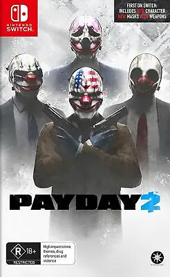 Payday 2 Bank Robbery Criminal Lifestyle Rare RPG Strategy Game Nintendo Switch • $100