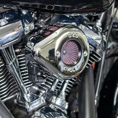 S&S Cycle Chrome Air Stinger Stealth Cleaner Filter 2017+ Harley Touring Softail • $359.95