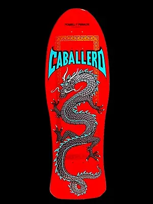 Powell Peralta Steve Caballero Dragon Skateboard Deck Red & Gold • $175