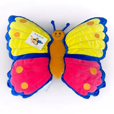 My Pillow Pet 1st Gen Butterfly Plush Stuffed Animal Spotted Yellow Pink 22  • $14.95