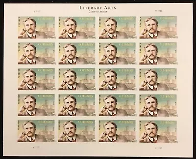 4705  O Henry  Literary Arts   MNH  Forever Sheet Of 20    FV $13.60   In 2012 • $19