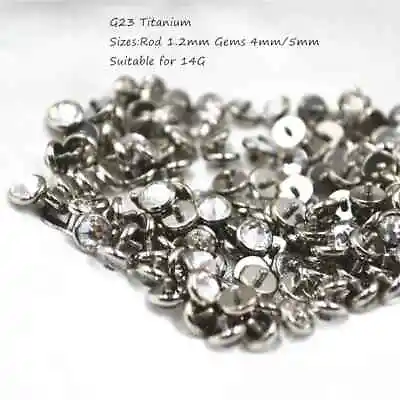 50pc G23 Titanium Micro Dermal Anchor Top Surface Skin Diver Hide  Body Piercing • $48.99