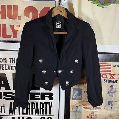 Vintage The Craddock Company Marching Band Uniform Wool Coat Black With Name Tag • $35